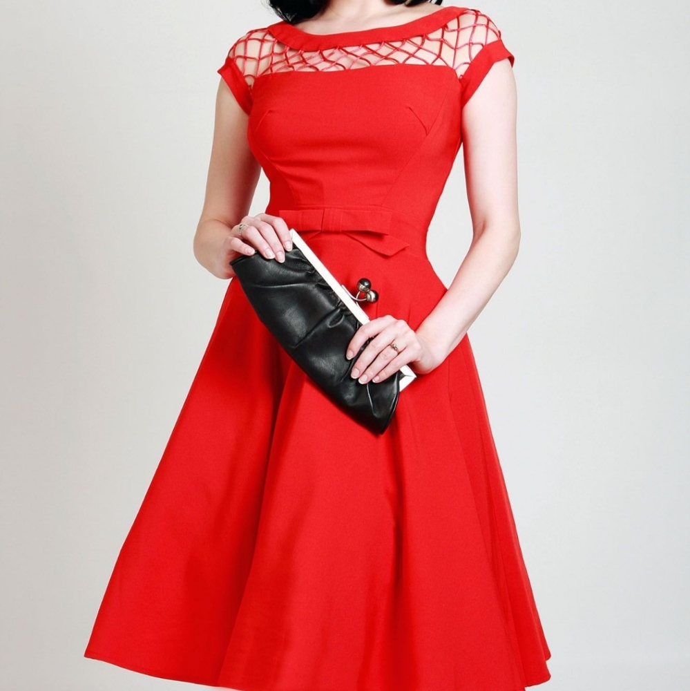 Tatyana Alika Red Retro Circle Dress